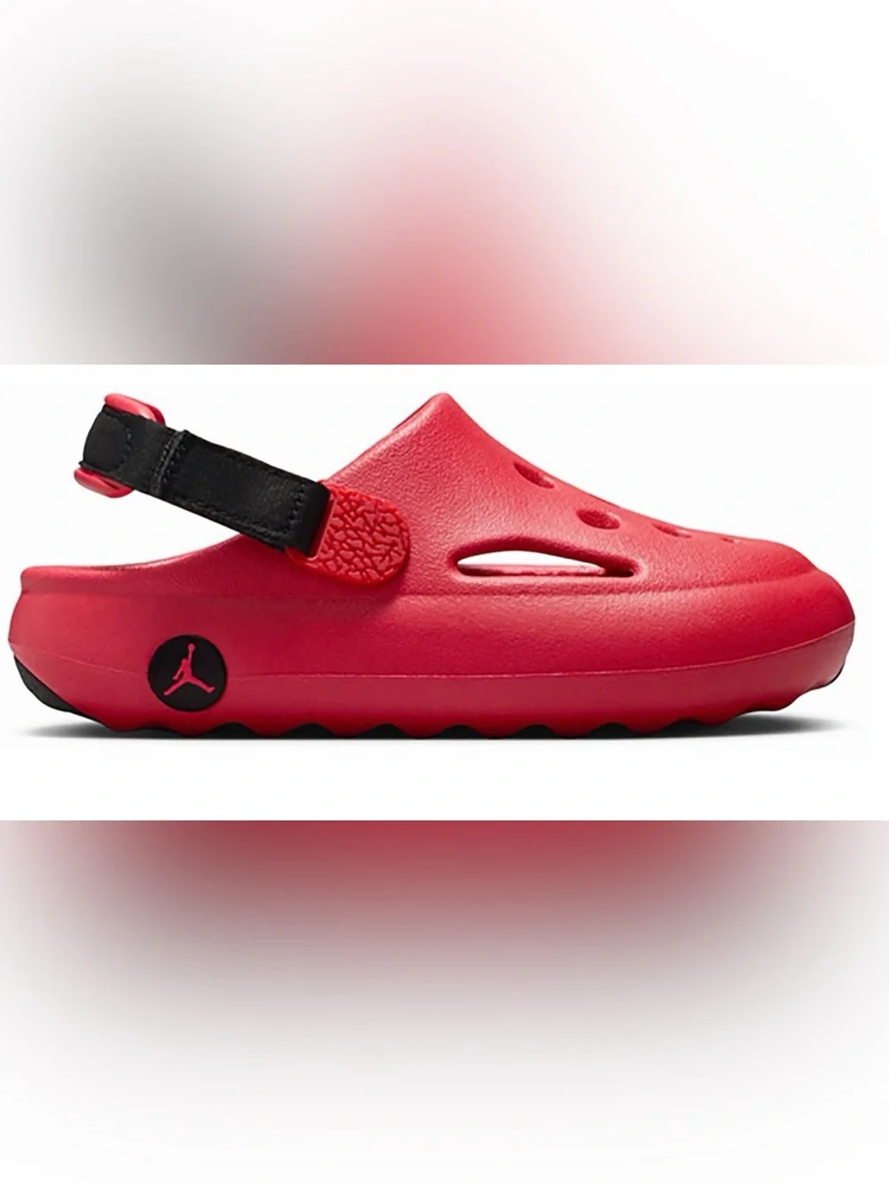 Jordan Hydrip Kids Red/Black Mules(3Y)